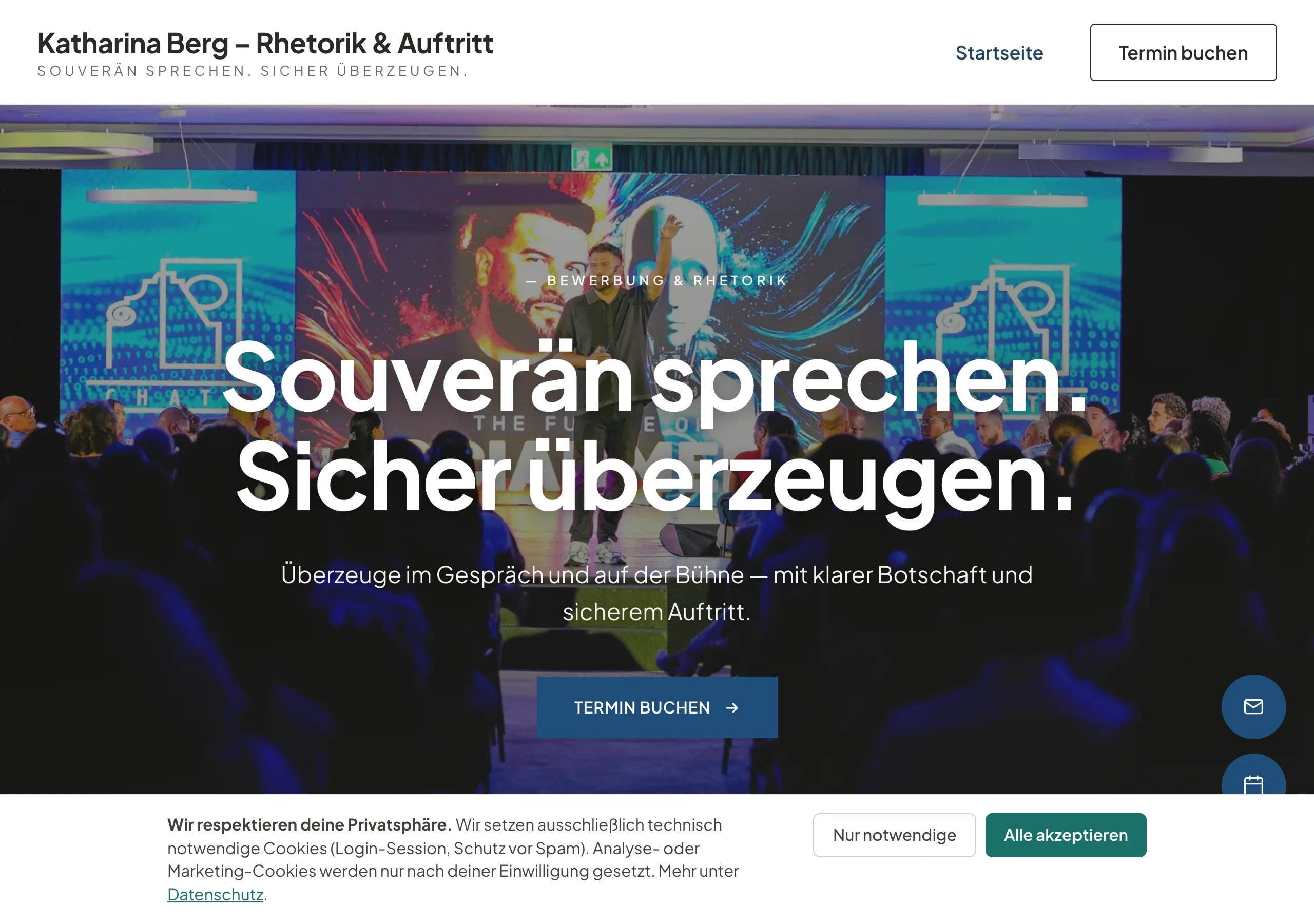 Website eines Bewerbungs-Coachings, gebaut mit Coachseite